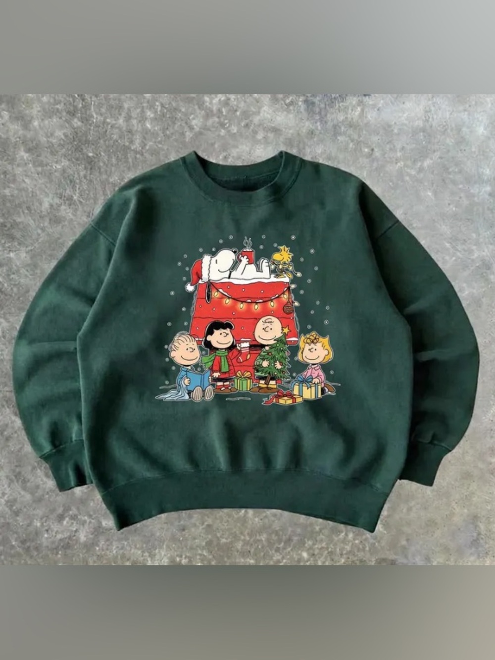Peanuts Christmas Holiday Party Crewneck, Festival Cartoon Xmas Sweater